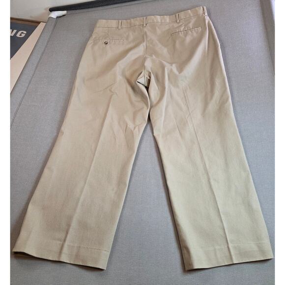 Knightsbridge Menswear Slacks Men’s 37x26 Khaki USA Cotton Blend 38x30 - Picture 2 of 12